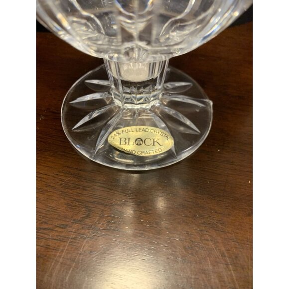 Vintage Block Tulip Hand Crafted Led Crystal Vase/ Candle holder - Picture 2 of 5